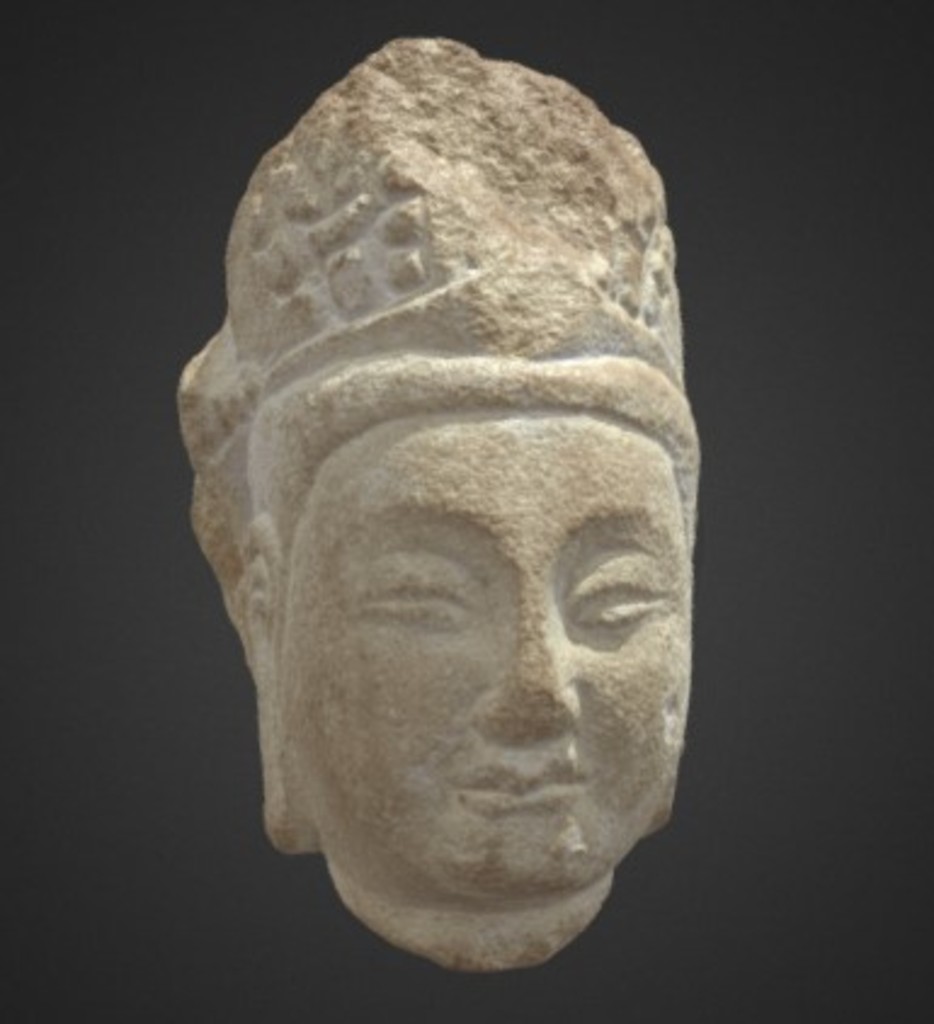 Miniature of Bodhisattva Head, 3D model