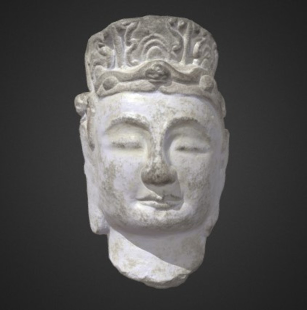 Miniature of Bodhisattva Head, 3D model