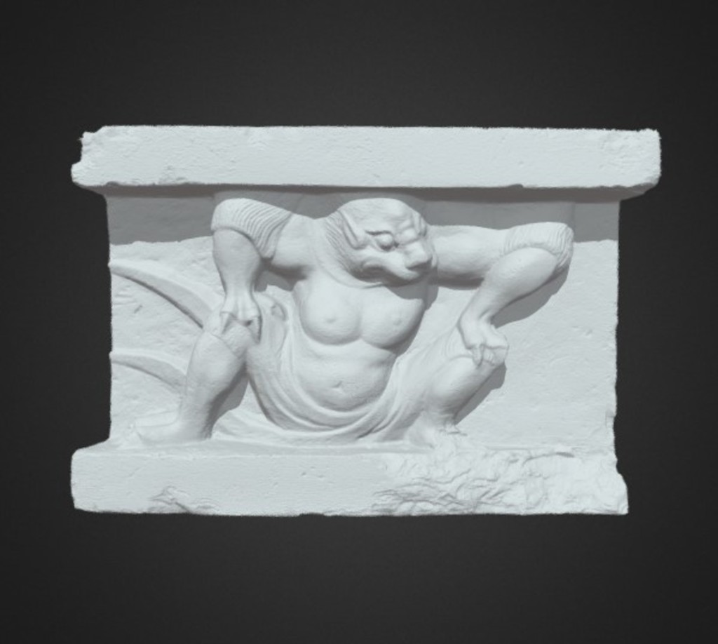 Miniature of Monster Squatting Caryatid, 3D model