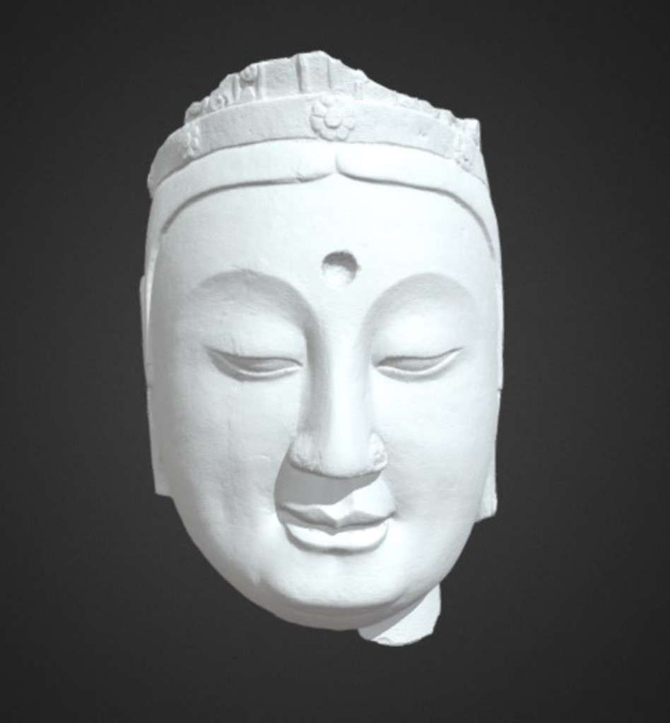 Miniature of Bodhisattva Head, 3D model