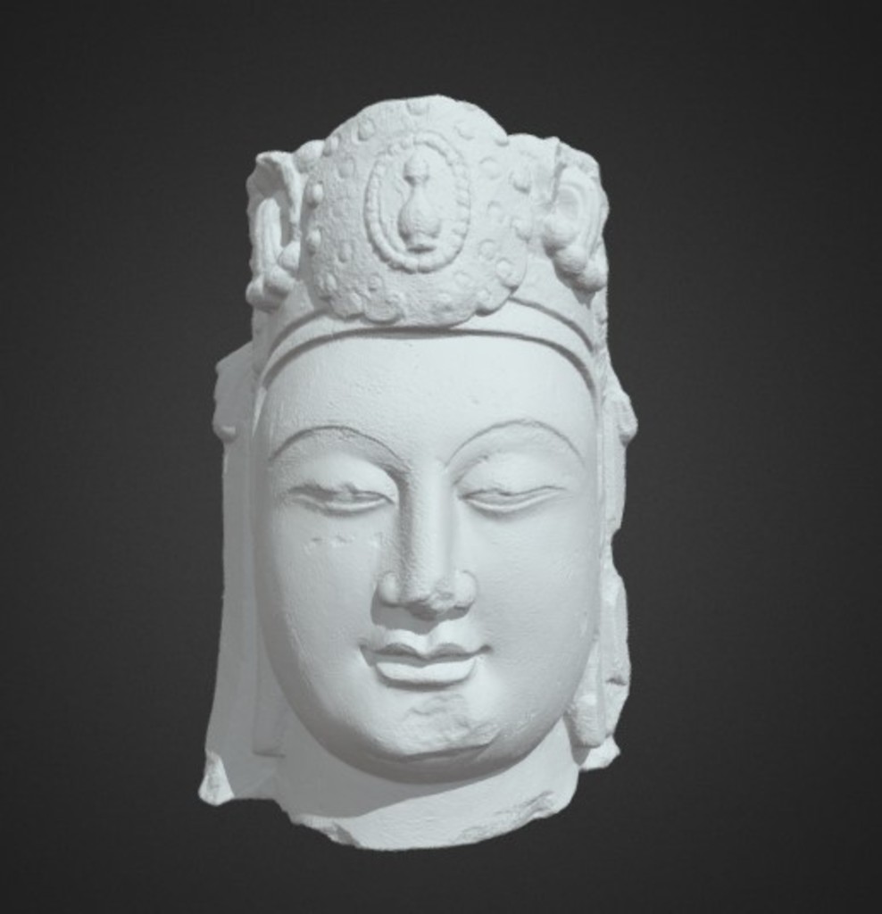 Miniature of Bodhisattva Head, 3D model