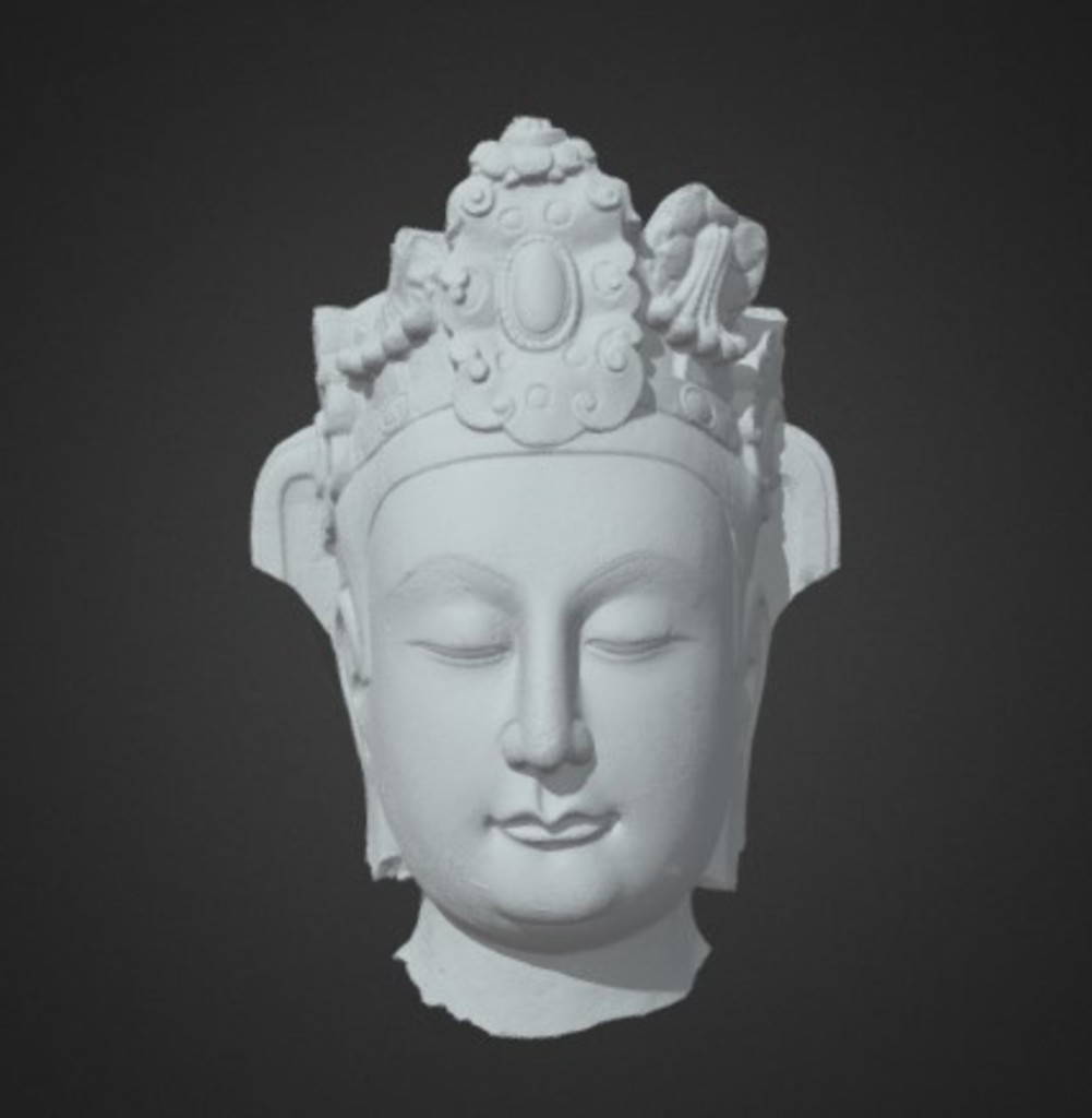 Miniature of Bodhisattva Head, 3D model