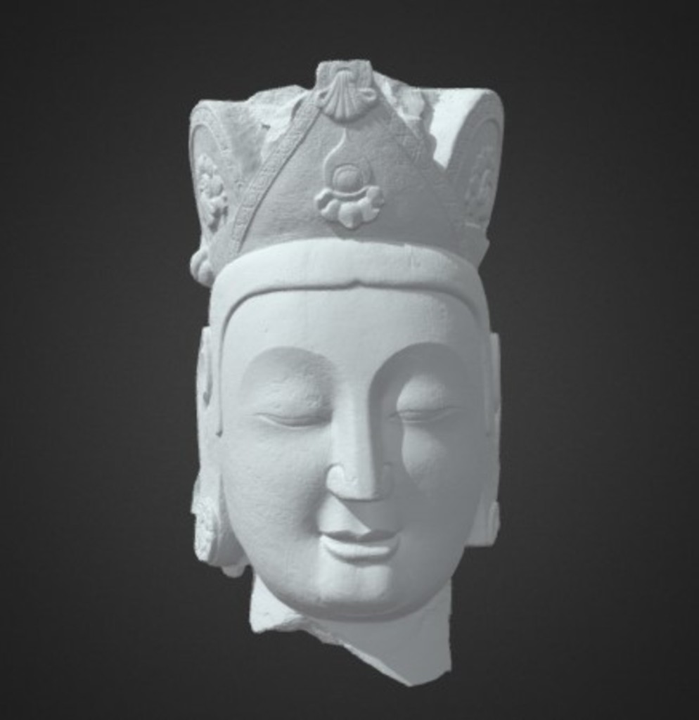 Miniature of Bodhisattva Head, 3D model