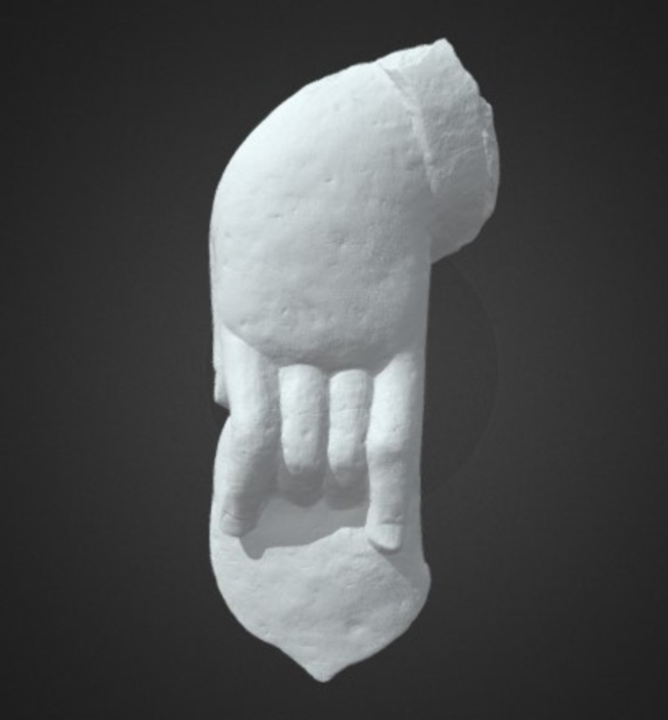 Miniature of Bodhisattva Hand, 3D model