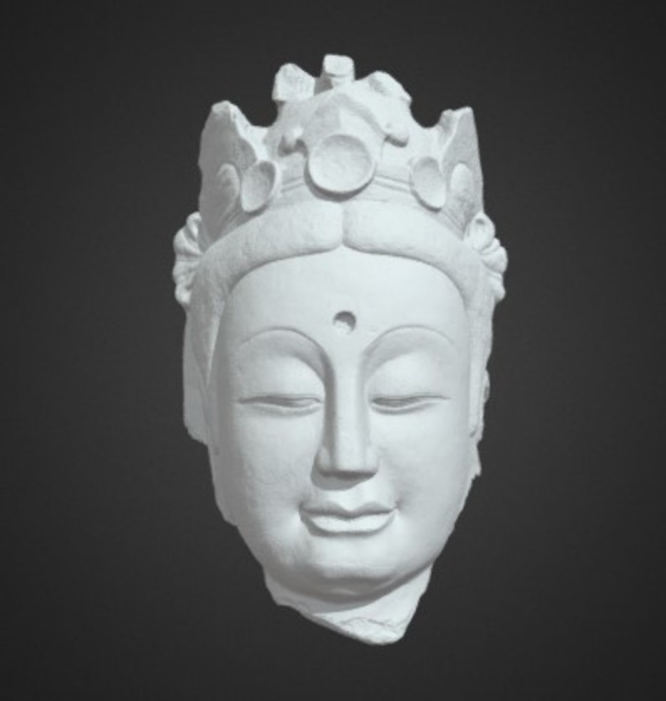 Miniature of Bodhisattva Head, 3D model