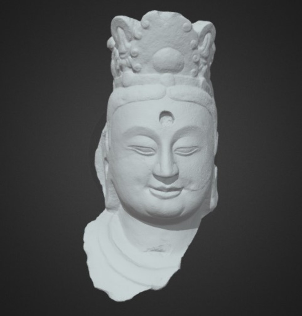 Miniature of Bodhisattva Head, 3D model