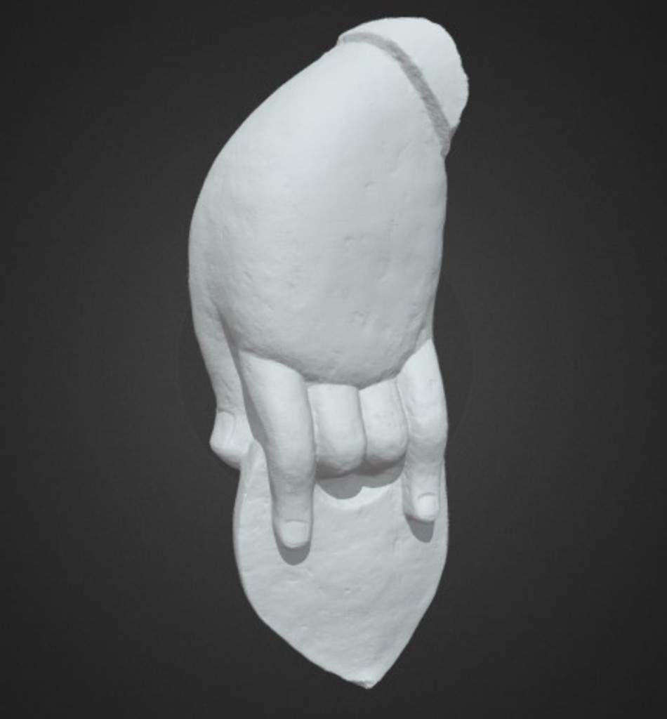 Miniature of Bodhisattva Hand, 3D model