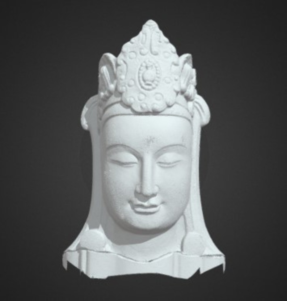 Miniature of Bodhisattva Head, 3D model