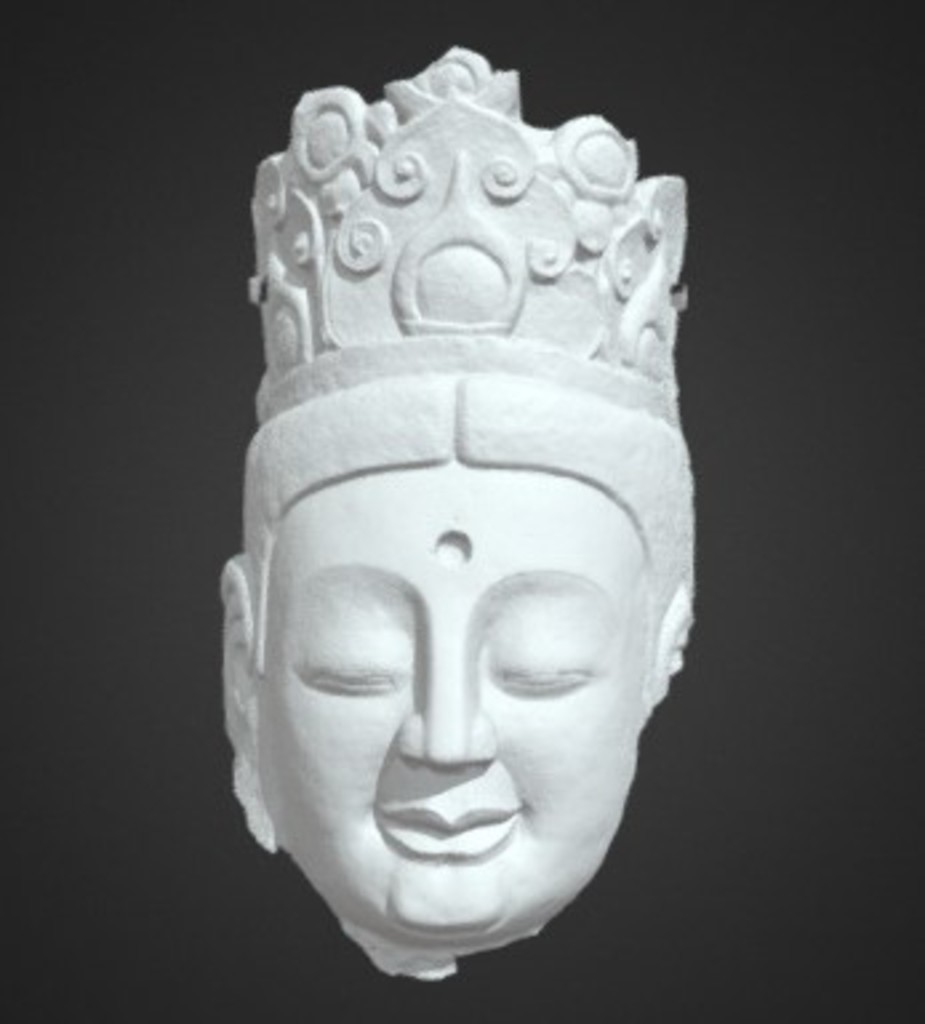 Miniature of Bodhisattva Head, 3D model