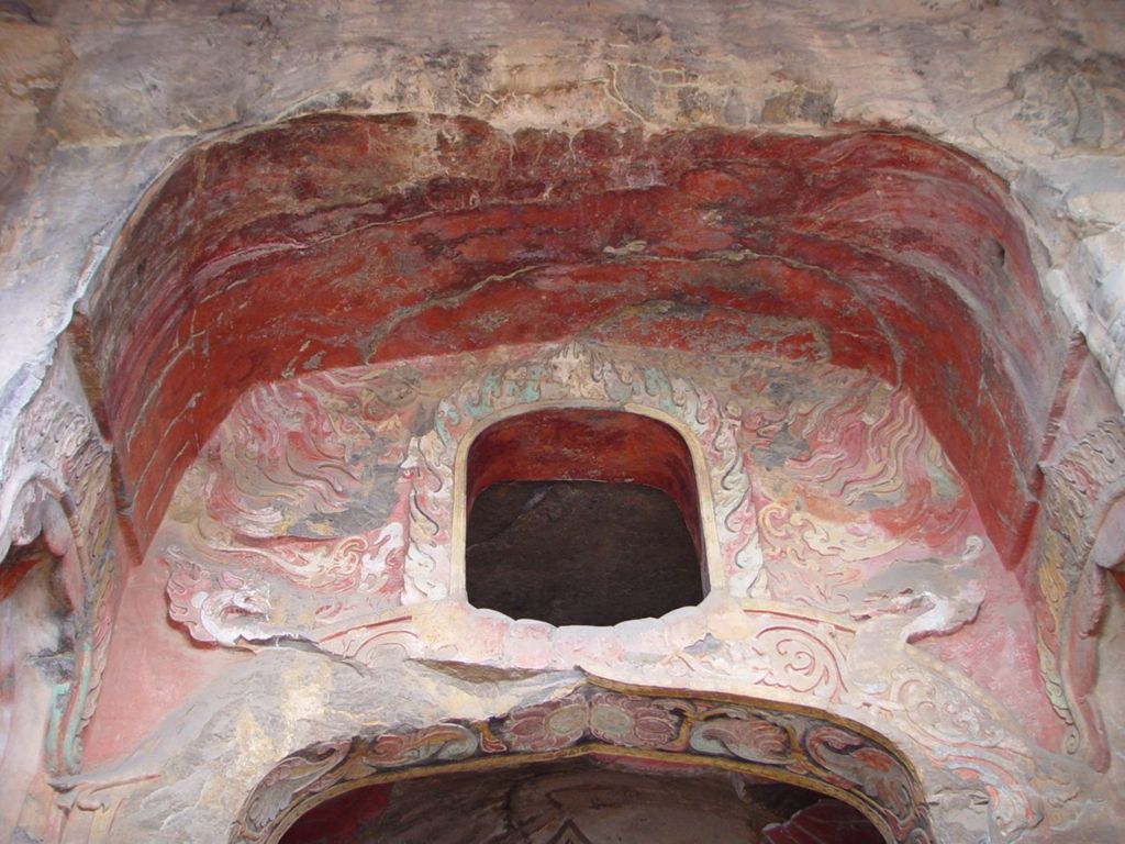 Miniature of Northern Xiangtangshan, Middle Cave, façade