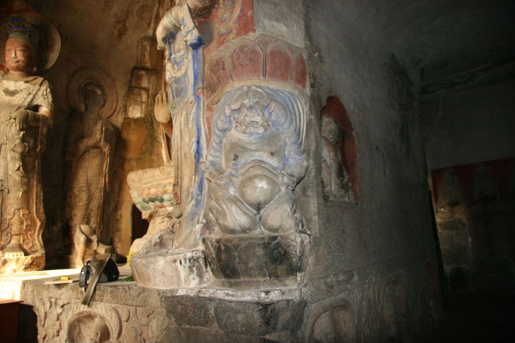 Miniature of Northern Xiangtangshan, Middle Cave, monster