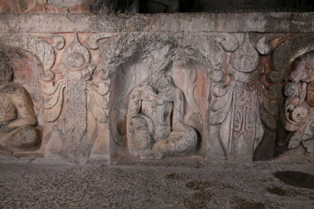 Miniature of Northern Xiangtangshan, Middle Cave, altar base, front