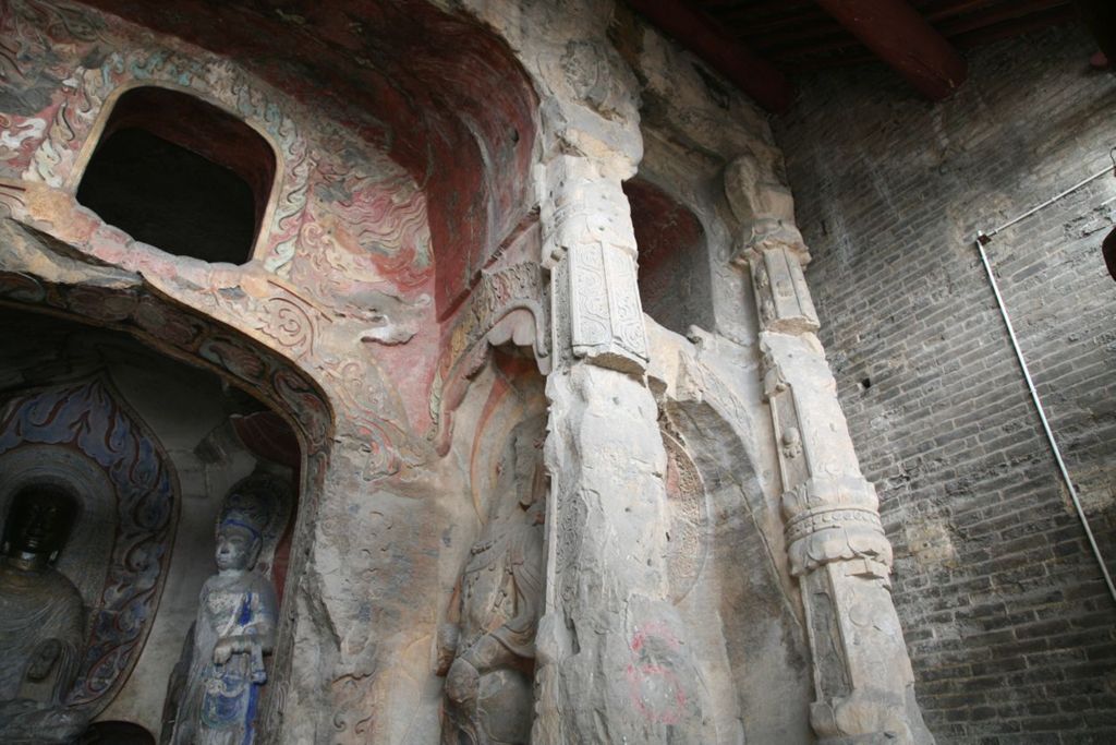 Miniature of Northern Xiangtangshan, Middle Cave, façade