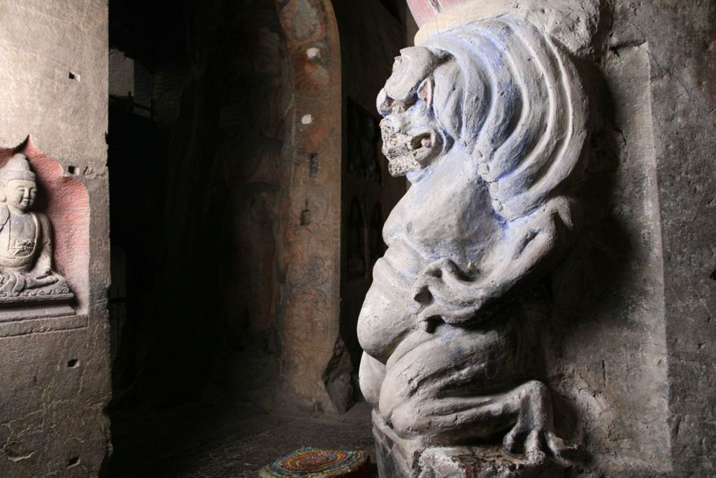 Miniature of Northern Xiangtangshan, Middle Cave, monster