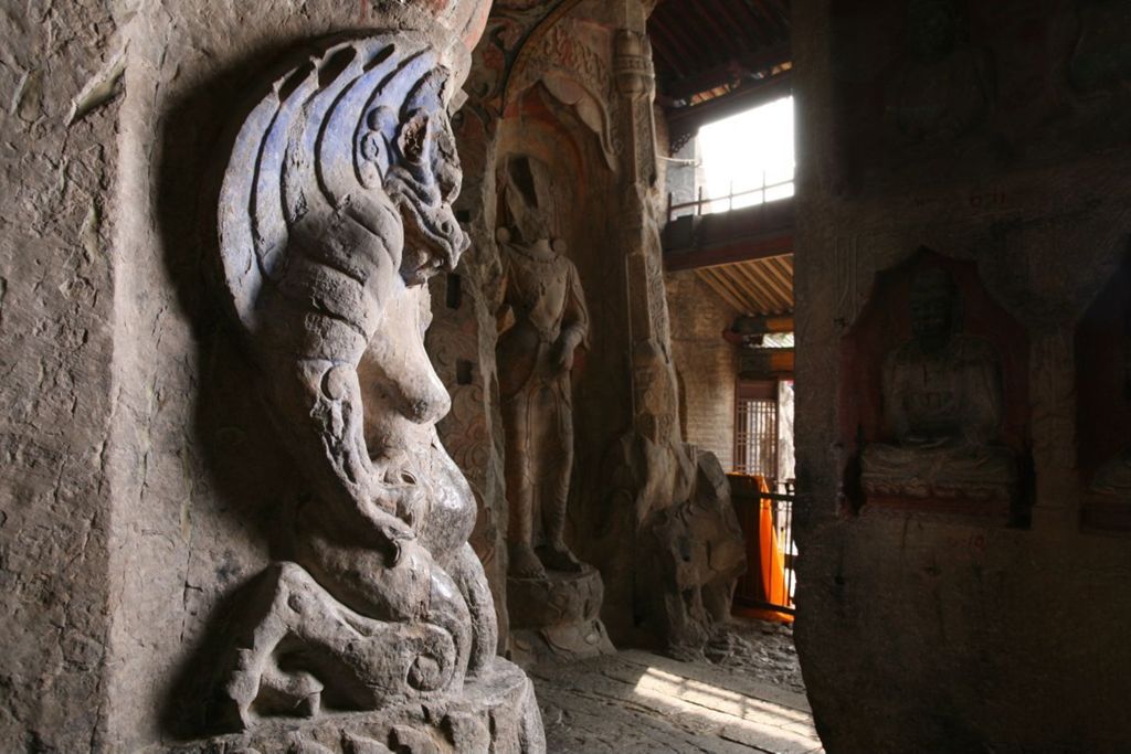 Miniature of Northern Xiangtangshan, Middle Cave, monster
