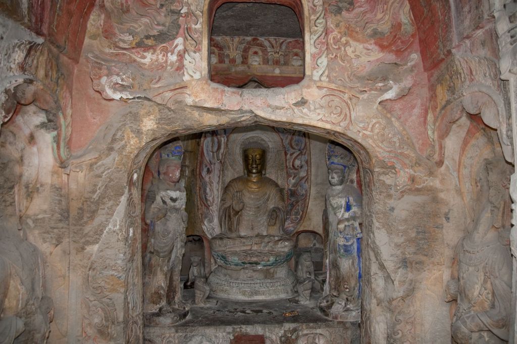 Miniature of Northern Xiangtangshan, Middle Cave, façade