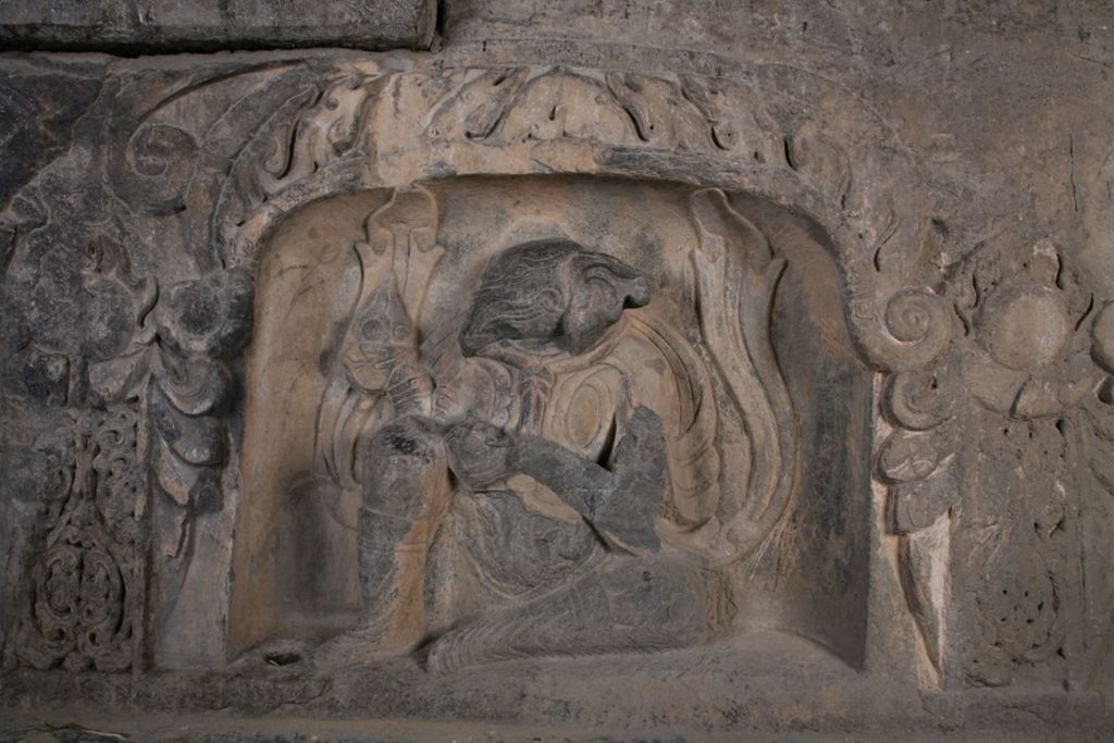 Miniature of Northern Xiangtangshan, North Cave, altar base, front