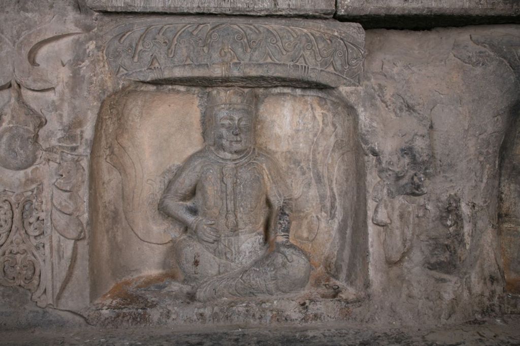 Miniature of Northern Xiangtangshan, North Cave, altar base, front