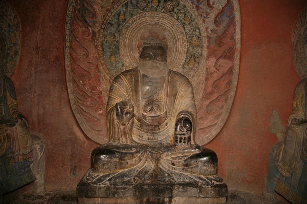 Miniature of Northern Xiangtangshan, North Cave, outside caves, north side